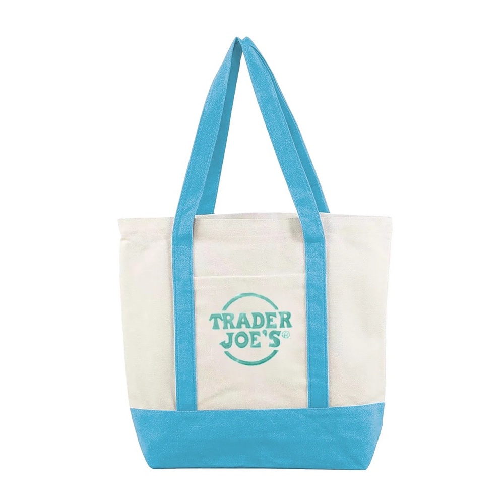 Blue and White mini Tote Bag